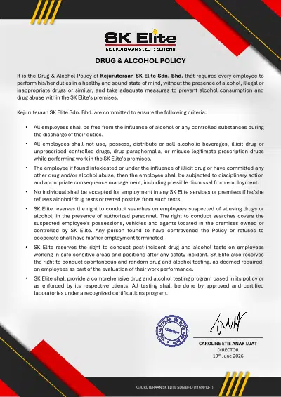 Drug & Alcohol Policy